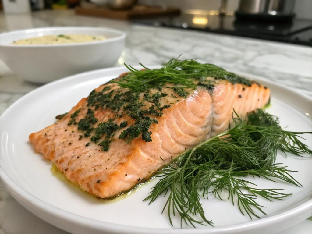 Baked Salmon with Dill