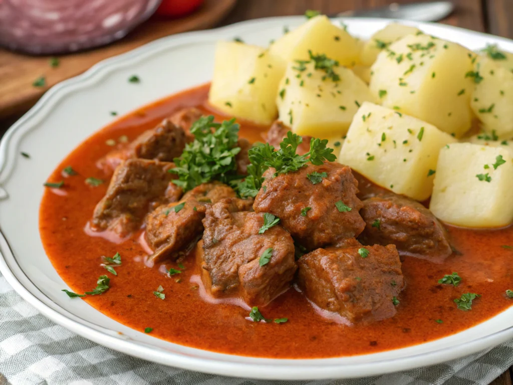 Beef Paprikash