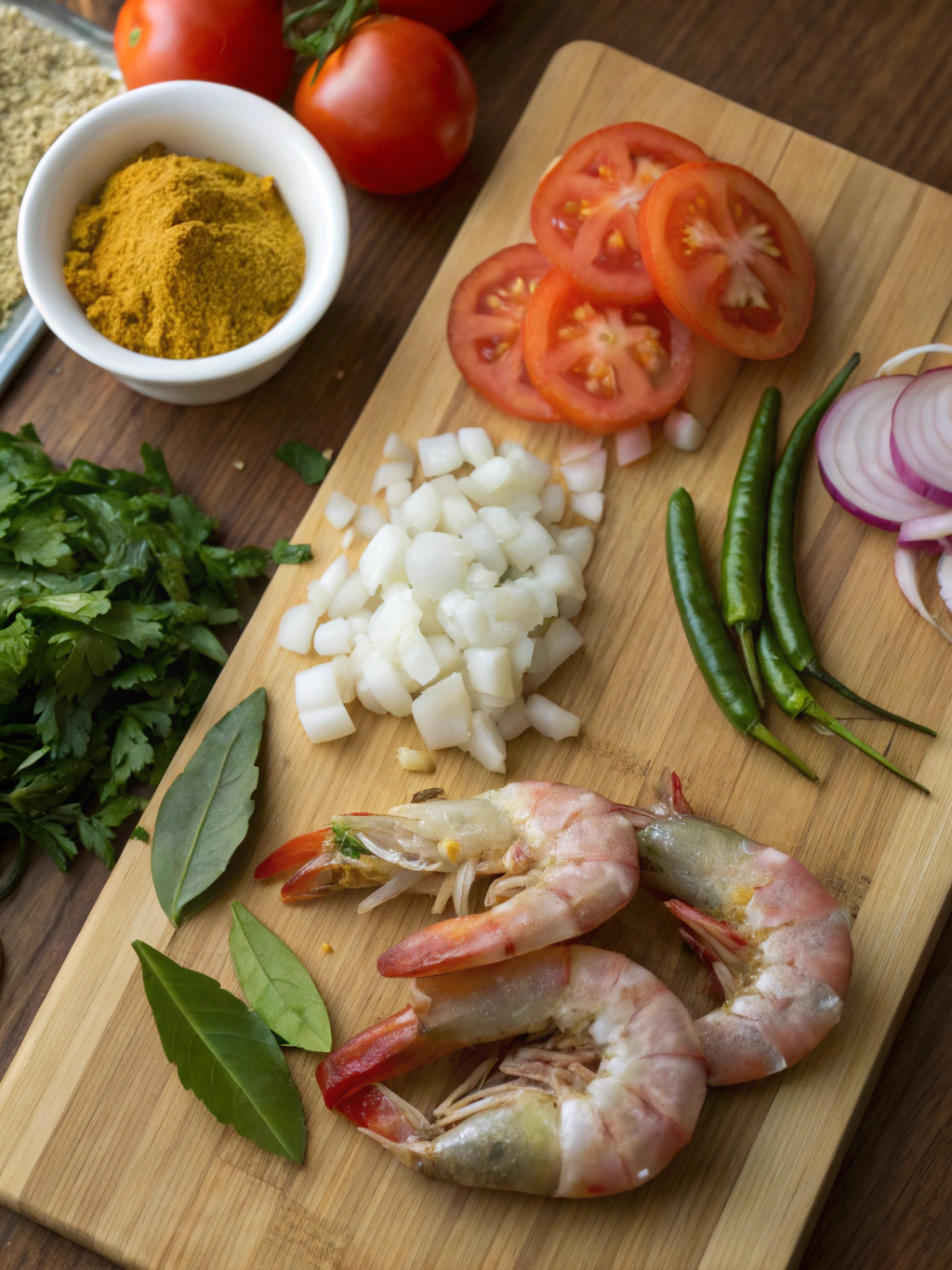 Prawn Curry Ingredients