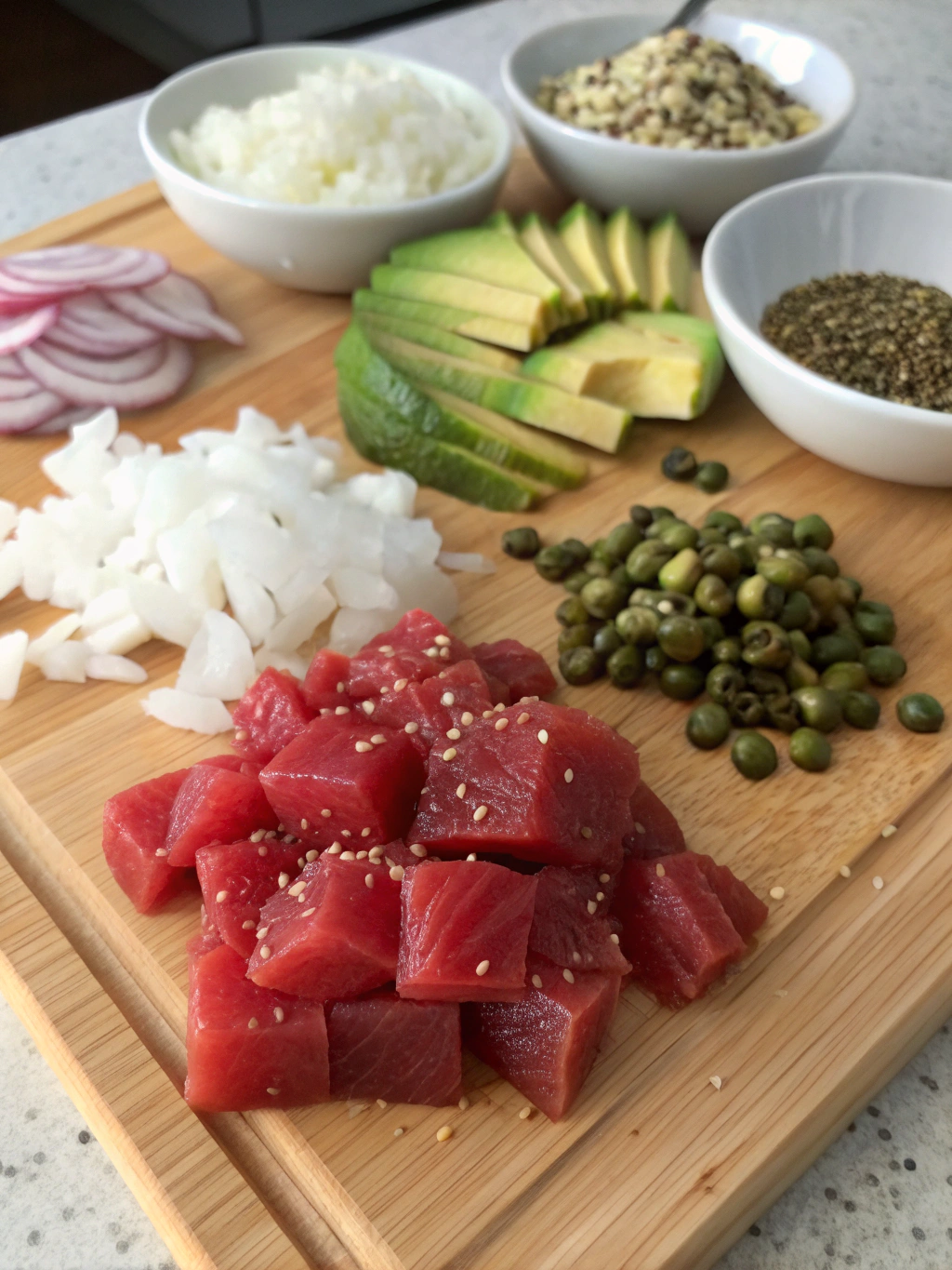 Tuna Tartare Ingredients