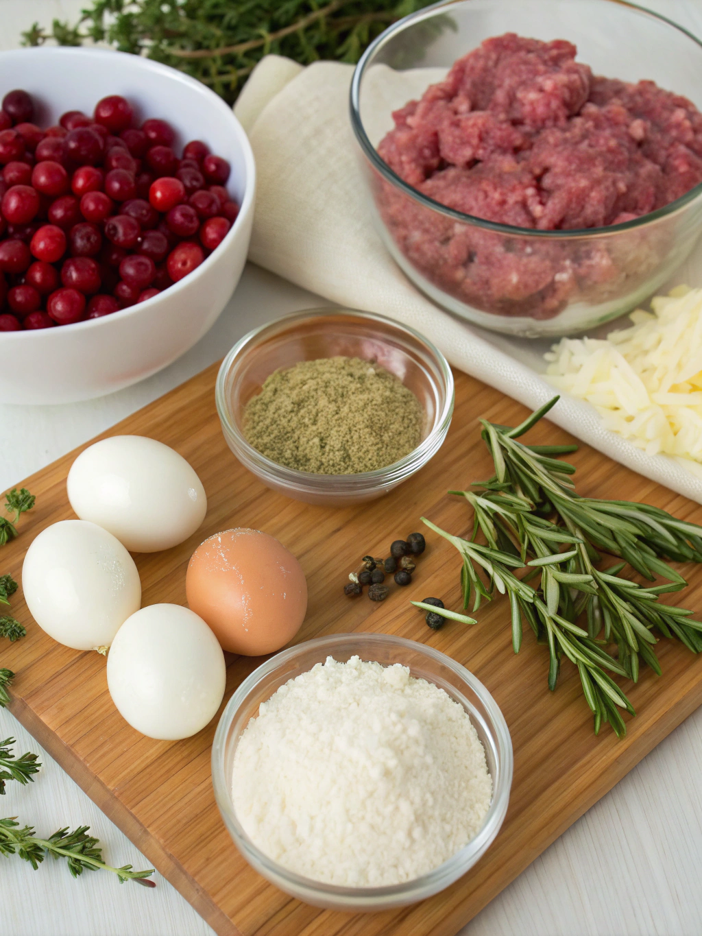 Turkey Cranberry Meatballs Ingredients