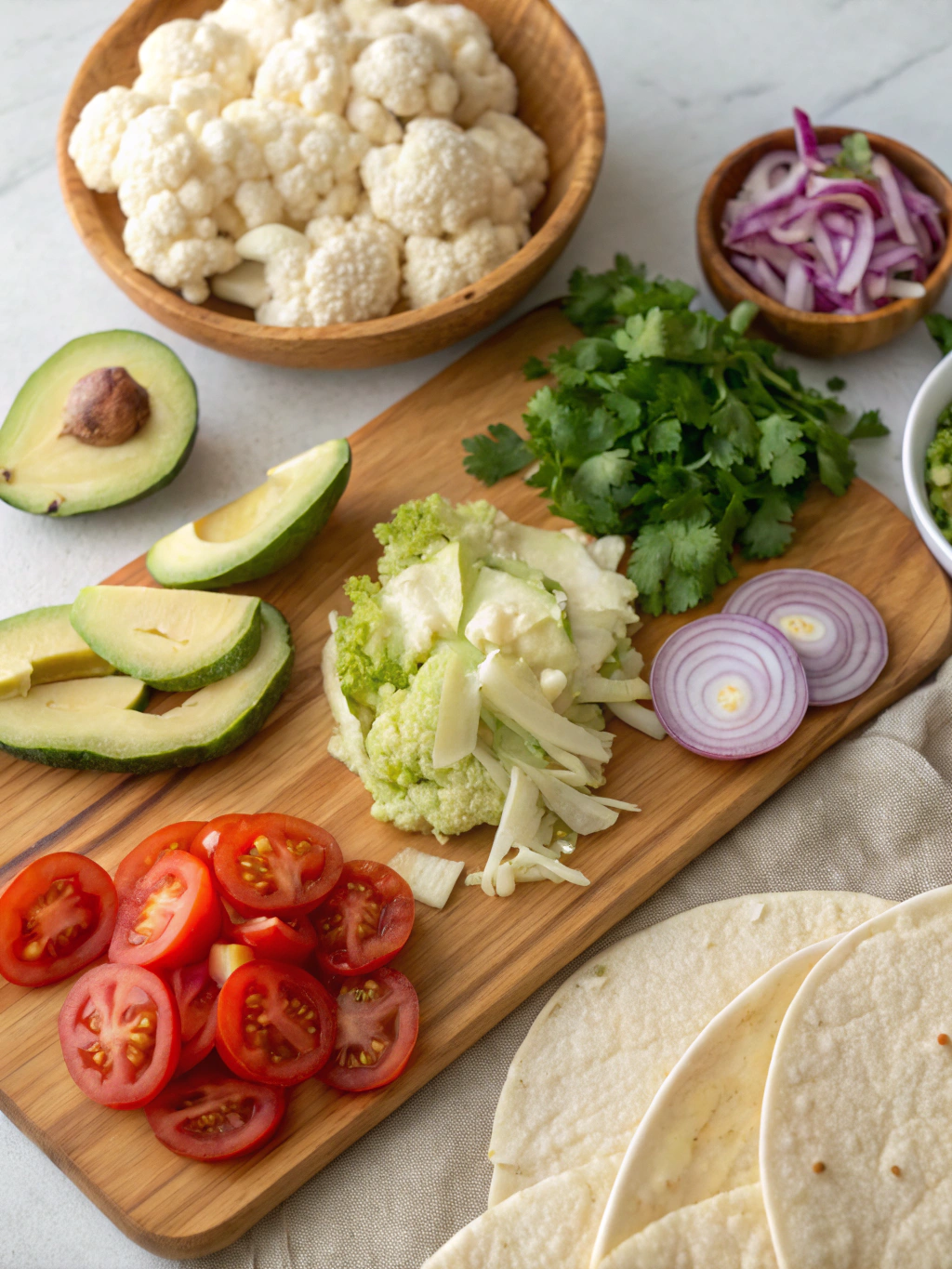 Vegan Cauliflower Tacos Ingredients
