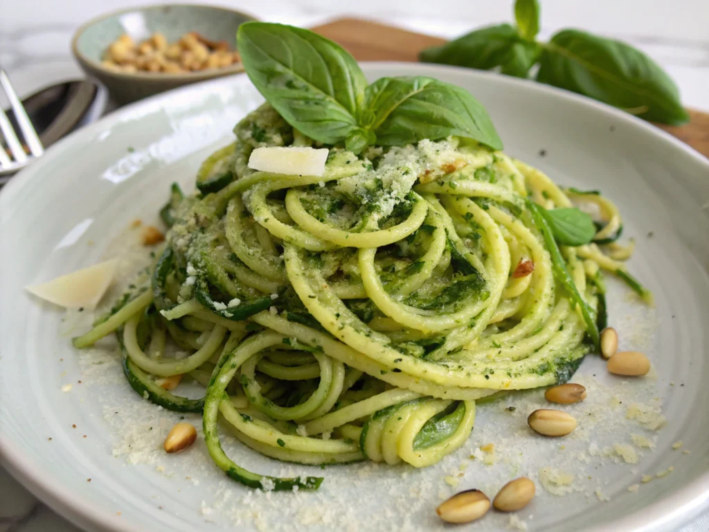 Zucchini Noodles with Pesto