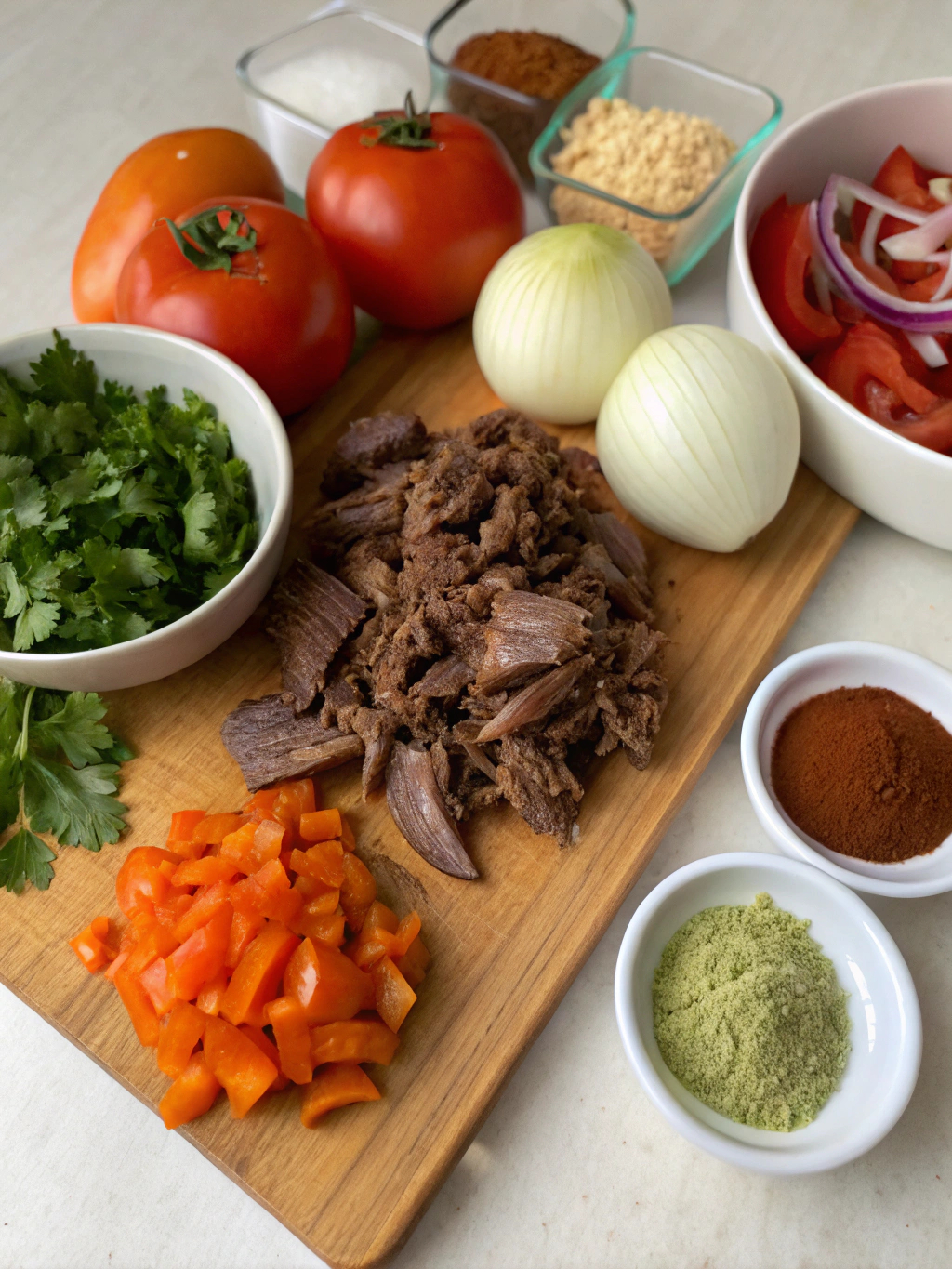 Carne Deshebrada Ingredients