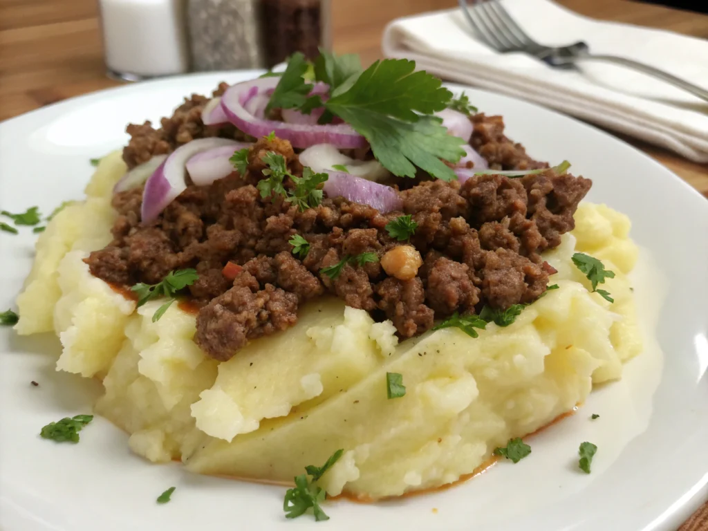 Carne Molida con Papas