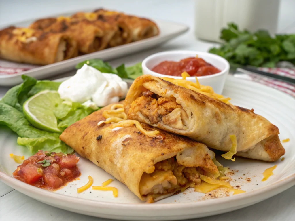 Delicious Chicken Chimichangas