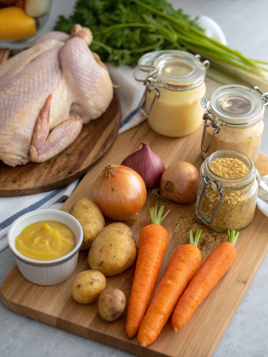 Poulet Moutarde Ingredients