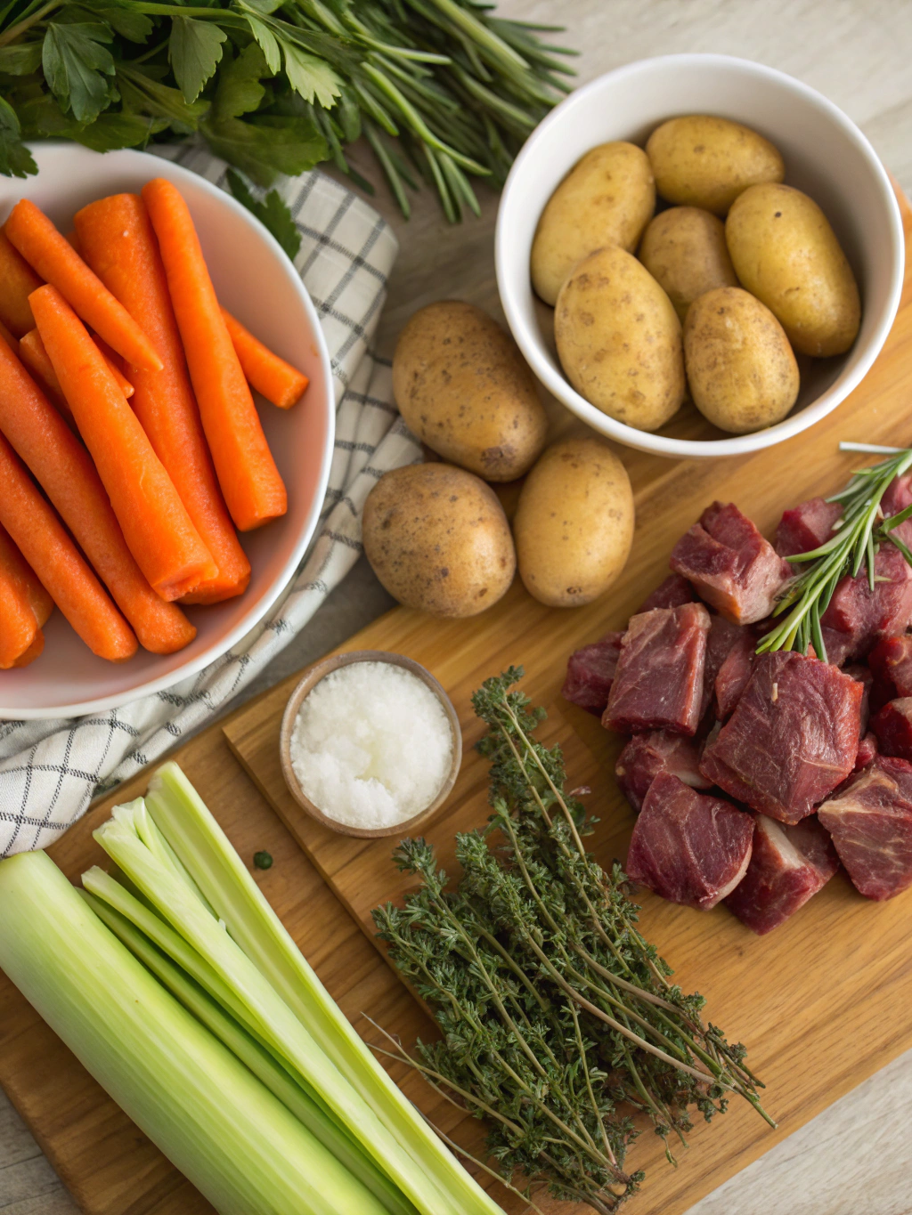 Ingredients for Stracotto (Italian Pot Roast)